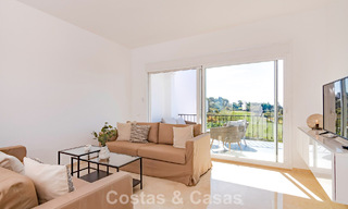 Renovated semi-detached home with frontline golf views for sale in Aloha, Nueva Andalucia, Marbella 803132 