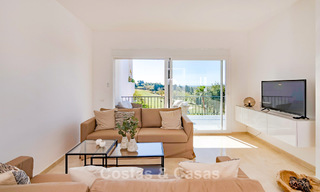 Renovated semi-detached home with frontline golf views for sale in Aloha, Nueva Andalucia, Marbella 803135 
