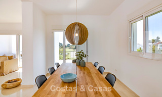 Renovated semi-detached home with frontline golf views for sale in Aloha, Nueva Andalucia, Marbella 803138 