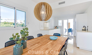 Renovated semi-detached home with frontline golf views for sale in Aloha, Nueva Andalucia, Marbella 803139 