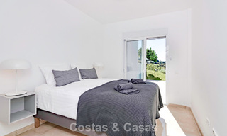 Renovated semi-detached home with frontline golf views for sale in Aloha, Nueva Andalucia, Marbella 803140 