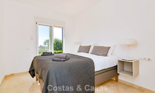 Renovated semi-detached home with frontline golf views for sale in Aloha, Nueva Andalucia, Marbella 803142 