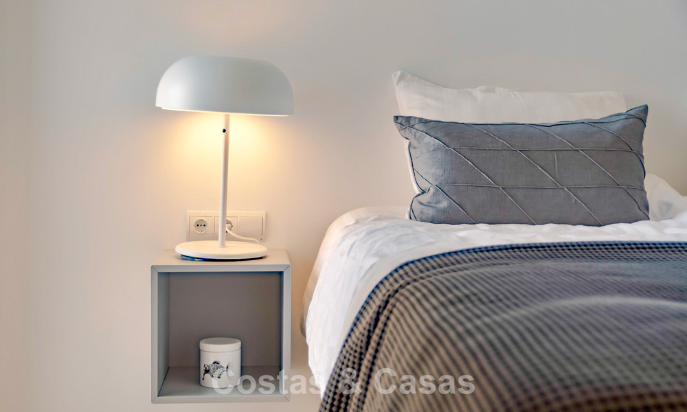 Renovated semi-detached home with frontline golf views for sale in Aloha, Nueva Andalucia, Marbella 803146