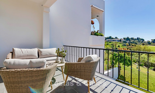 Renovated semi-detached home with frontline golf views for sale in Aloha, Nueva Andalucia, Marbella 803150 