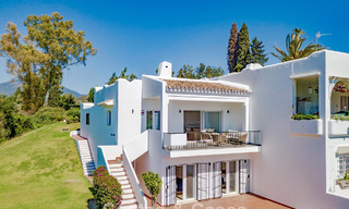 Renovated semi-detached home with frontline golf views for sale in Aloha, Nueva Andalucia, Marbella 803153 
