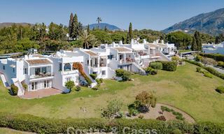 Renovated semi-detached home with frontline golf views for sale in Aloha, Nueva Andalucia, Marbella 803155 