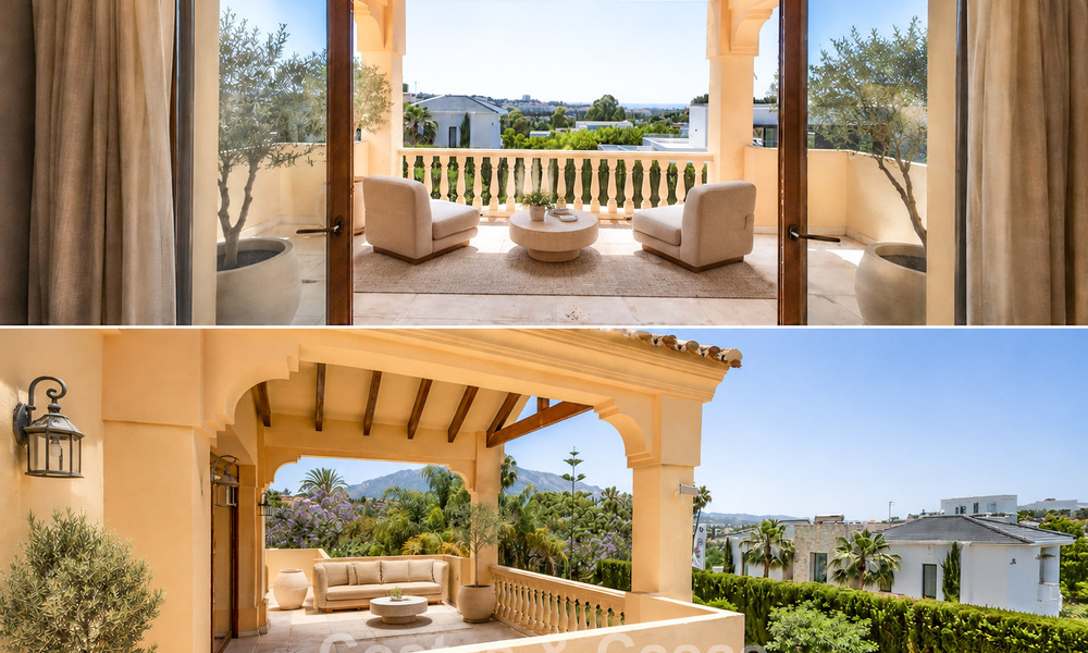 Spacious mediterranean villa with sea views and fantastic renovation potential for sale in La Quinta, Marbella - Benahavís 803471