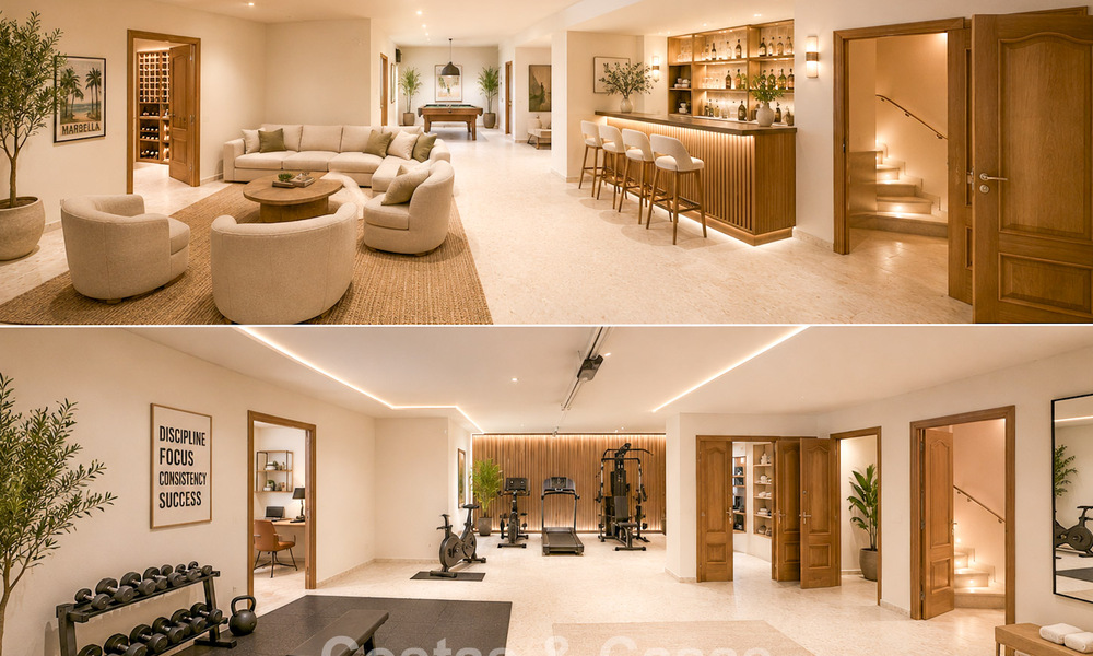 Spacious mediterranean villa with sea views and fantastic renovation potential for sale in La Quinta, Marbella - Benahavís 803503
