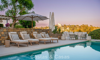 Single-storey luxury villa with spanish architecture and direct golf course access for sale in Marbella - Benahavís 803544 