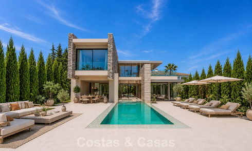 Exclusive, turnkey modern villa for sale in a beachside area near San Pedro, Marbella 803593