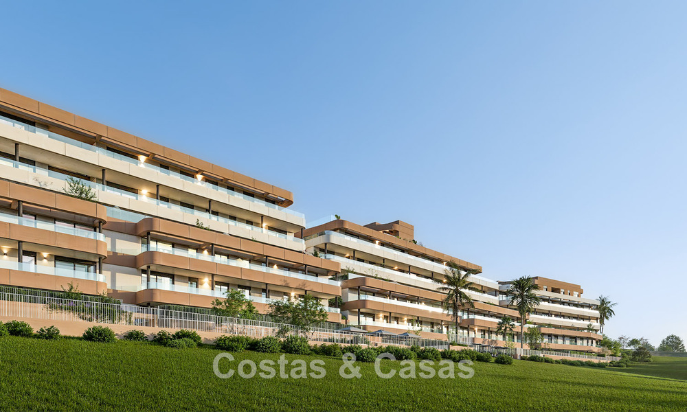 Contemporary luxury new-build apartments for sale on the golf course in Estepona 803601