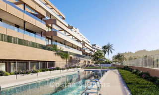 Contemporary luxury new-build apartments for sale on the golf course in Estepona 803606 