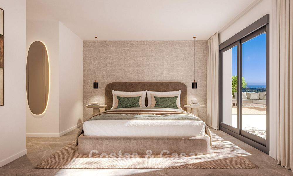 Contemporary luxury new-build apartments for sale on the golf course in Estepona 803607