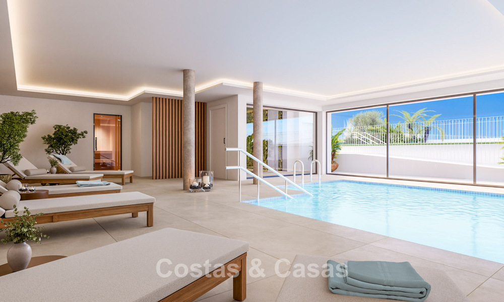 Contemporary luxury new-build apartments for sale on the golf course in Estepona 803614