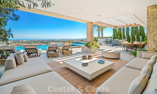 First-class luxury villa with breathtaking sea views for sale in a gated community in La Quinta, Marbella - Benahavís 803723 