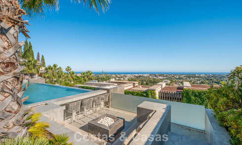 First-class luxury villa with breathtaking sea views for sale in a gated community in La Quinta, Marbella - Benahavís 803732