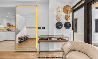 Modern Andalusian corner townhouse for sale in a sought-after gated community, frontline Aloha Golf, Nueva Andalucía, Marbella 803753 