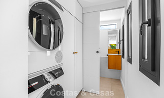 Modern Andalusian corner townhouse for sale in a sought-after gated community, frontline Aloha Golf, Nueva Andalucía, Marbella 803756 