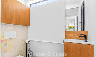 Modern Andalusian corner townhouse for sale in a sought-after gated community, frontline Aloha Golf, Nueva Andalucía, Marbella 803757 