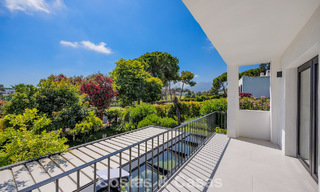 Modern Andalusian corner townhouse for sale in a sought-after gated community, frontline Aloha Golf, Nueva Andalucía, Marbella 803763 