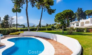 Modern Andalusian corner townhouse for sale in a sought-after gated community, frontline Aloha Golf, Nueva Andalucía, Marbella 803766 