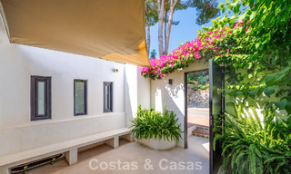 Modern Andalusian corner townhouse for sale in a sought-after gated community, frontline Aloha Golf, Nueva Andalucía, Marbella 803767 