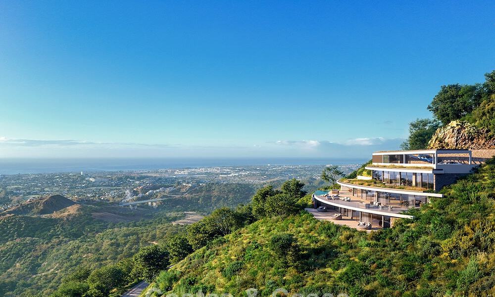 Exclusive, ultra-modern design villa with panoramic sea views for sale in Real de La Quinta, Marbella - Benahavís 803997