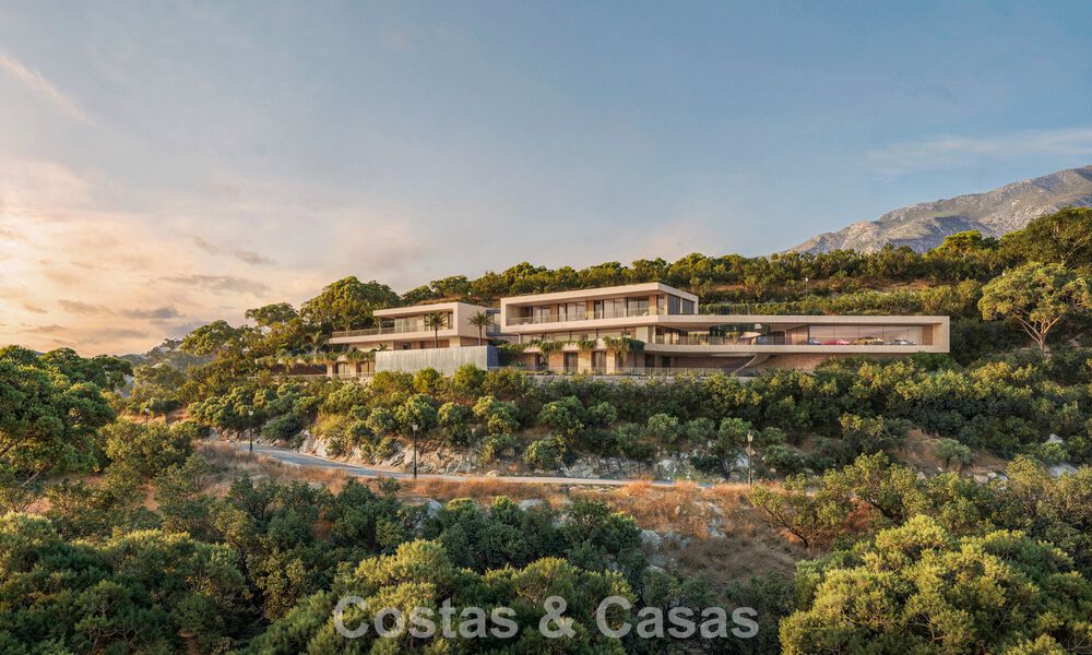 Sophisticated designer villa with panoramic sea views for sale in the hills of Marbella - Benahavís 804097
