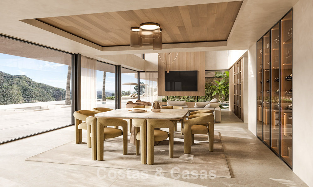Sophisticated designer villa with panoramic sea views for sale in the hills of Marbella - Benahavís 804101