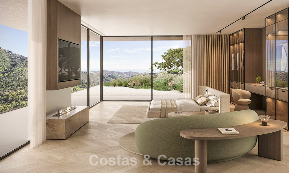 Sophisticated designer villa with panoramic sea views for sale in the hills of Marbella - Benahavís 804103