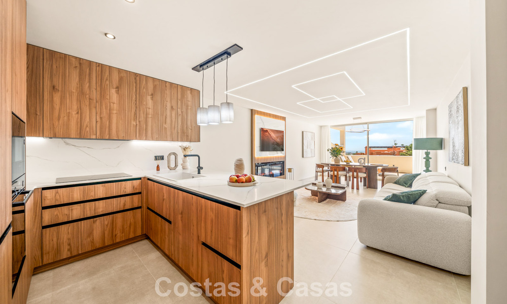 Luxury renovated apartment with panoramic views for sale in Nueva Andalucía, Marbella 804067