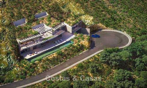Architectural designer villa with panoramic mountain and sea views for sale in Marbella - Benahavís 804107