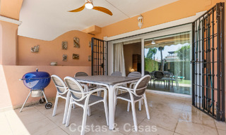 Ground-floor apartment with private garden for sale just 50m from the beach on the New Golden Mile, between Marbella and Estepona 804509 