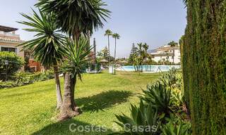 Ground-floor apartment with private garden for sale just 50m from the beach on the New Golden Mile, between Marbella and Estepona 804519 