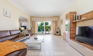 Ground-floor apartment with private garden for sale just 50m from the beach on the New Golden Mile, between Marbella and Estepona 804539 