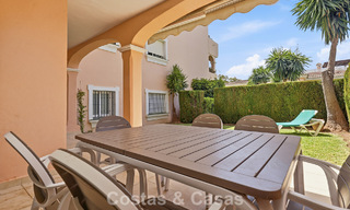 Ground-floor apartment with private garden for sale just 50m from the beach on the New Golden Mile, between Marbella and Estepona 804541 