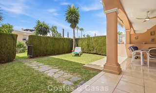 Ground-floor apartment with private garden for sale just 50m from the beach on the New Golden Mile, between Marbella and Estepona 804544 
