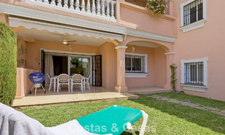 Ground-floor apartment with private garden for sale just 50m from the beach on the New Golden Mile, between Marbella and Estepona 804545 