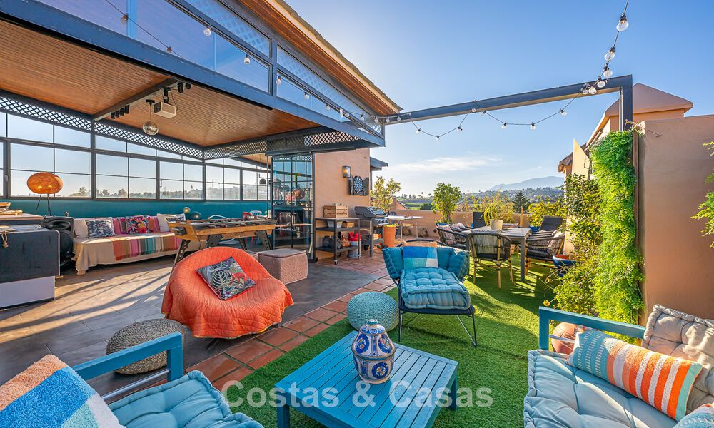 Spacious duplex penthouse with spectacular rooftop terrace for sale in Atalaya, New Golden Mile, Marbella - Estepona 804637