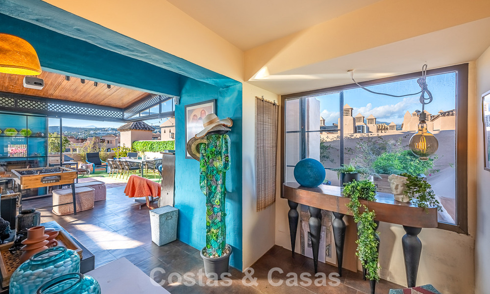 Spacious duplex penthouse with spectacular rooftop terrace for sale in Atalaya, New Golden Mile, Marbella - Estepona 804638