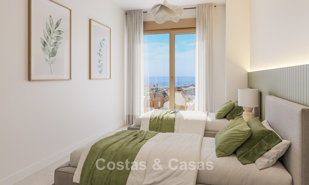 Luxury new-build apartments with panoramic sea views for sale in La Cala de Mijas, Costa del Sol 804602