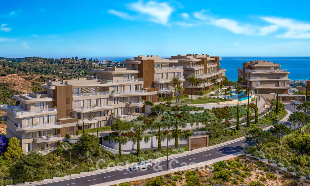 Luxury new-build apartments with panoramic sea views for sale in La Cala de Mijas, Costa del Sol 804607