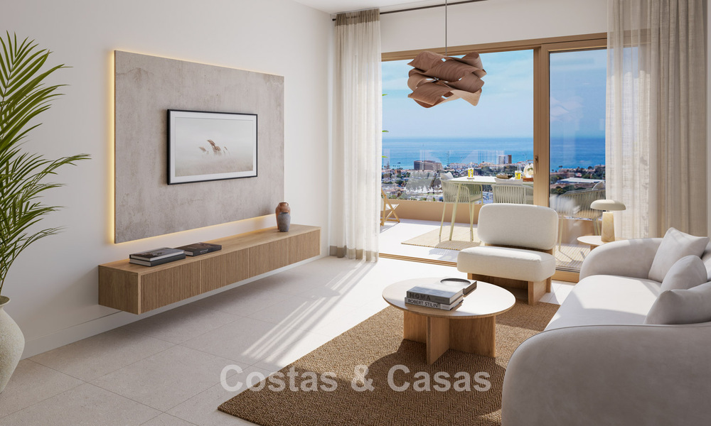 Luxury new-build apartments with panoramic sea views for sale in La Cala de Mijas, Costa del Sol 804613