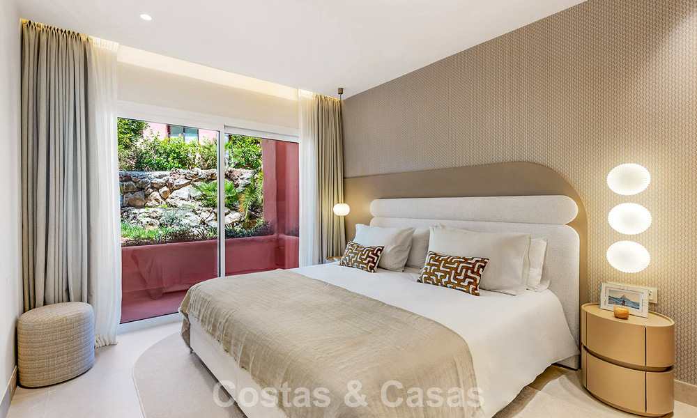 Contemporary renovated apartment with open sea views for sale on the New Golden Mile, between Marbella and Estepona 804682
