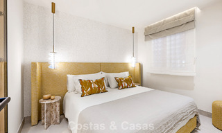 Contemporary renovated apartment with open sea views for sale on the New Golden Mile, between Marbella and Estepona 804683 