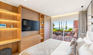 Contemporary renovated apartment with open sea views for sale on the New Golden Mile, between Marbella and Estepona 804686 