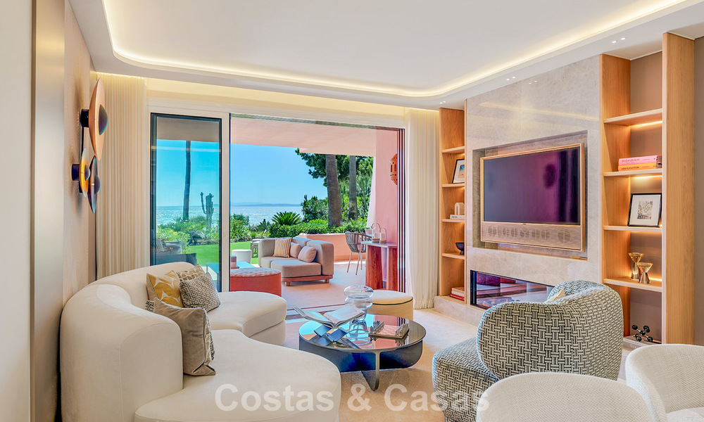 Contemporary renovated apartment with open sea views for sale on the New Golden Mile, between Marbella and Estepona 804691