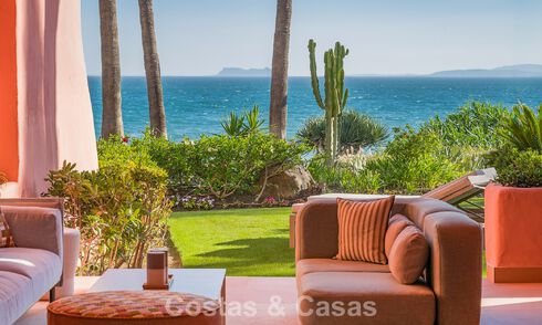 Contemporary renovated apartment with open sea views for sale on the New Golden Mile, between Marbella and Estepona 804699