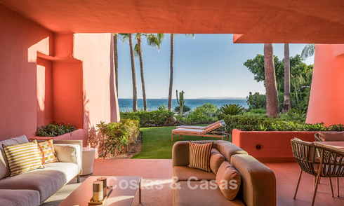 Contemporary renovated apartment with open sea views for sale on the New Golden Mile, between Marbella and Estepona 804702