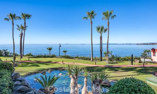 Contemporary renovated apartment with open sea views for sale on the New Golden Mile, between Marbella and Estepona 804891 